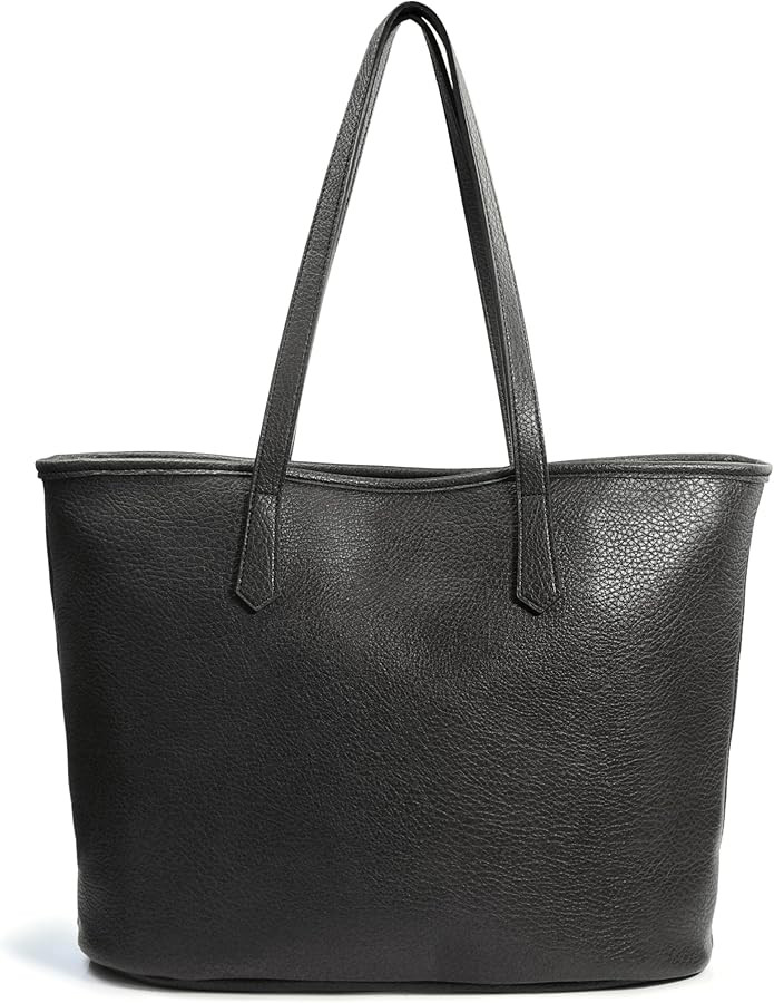 Zipper Tote Bag for Women Soft Vegan Leather Handbag for Work, Travel & Everyday Use | Amazon (US)