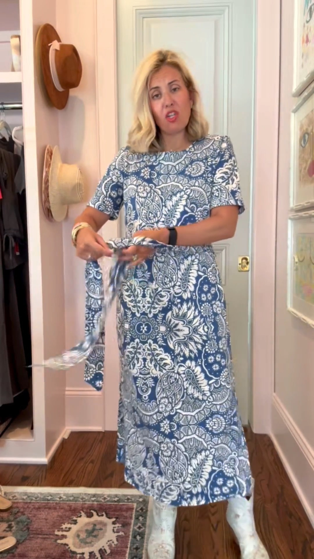 Such a yes dress!! This doesn’t hug me anywhere so I’m here for it. I’m in size 4 dress & 8 boots

Codes:
Boden - HHCX 
Allie + Bess - Catherine20

#LTKdayinmylife #LTKOver40 #LTKSeasonal