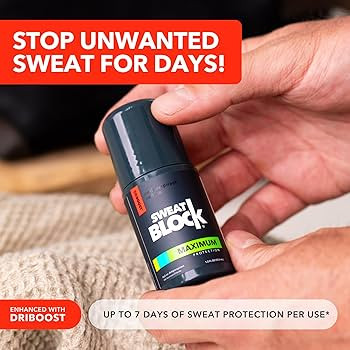 SweatBlock Maximum Strength Roll-On Antiperspirant for Men and Women 1.2 FL OZ Hyperhidrosis and ... | Amazon (US)