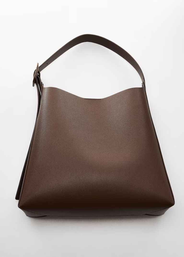 Shopper bag with buckle -  Women | Mango United Kingdom | MANGO (UK)