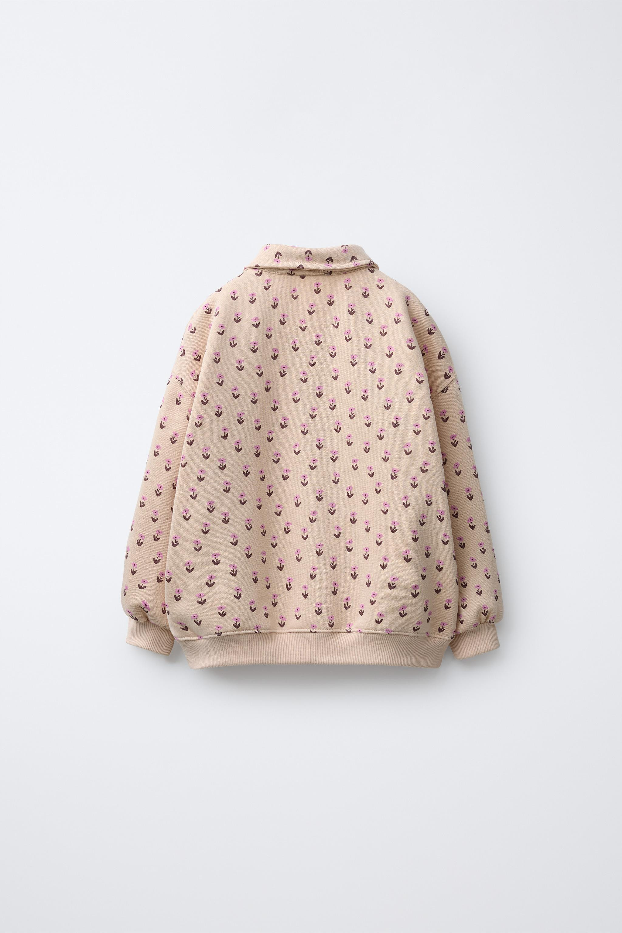 FLORAL POLO SWEATSHIRT | Zara US