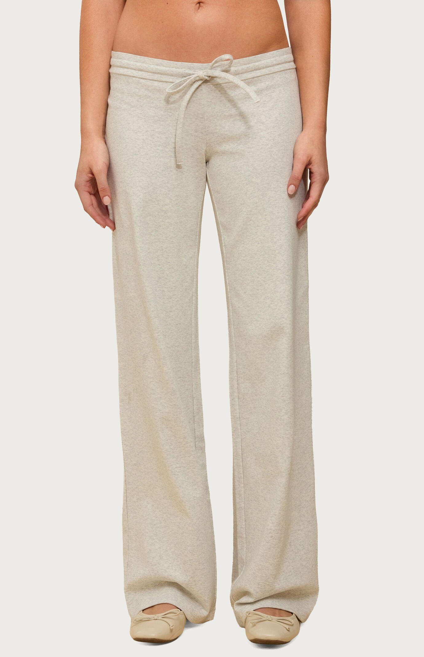 Edikted Women's Claudia Straight Leg Pants in Heather Gray - Size XL | PacSun