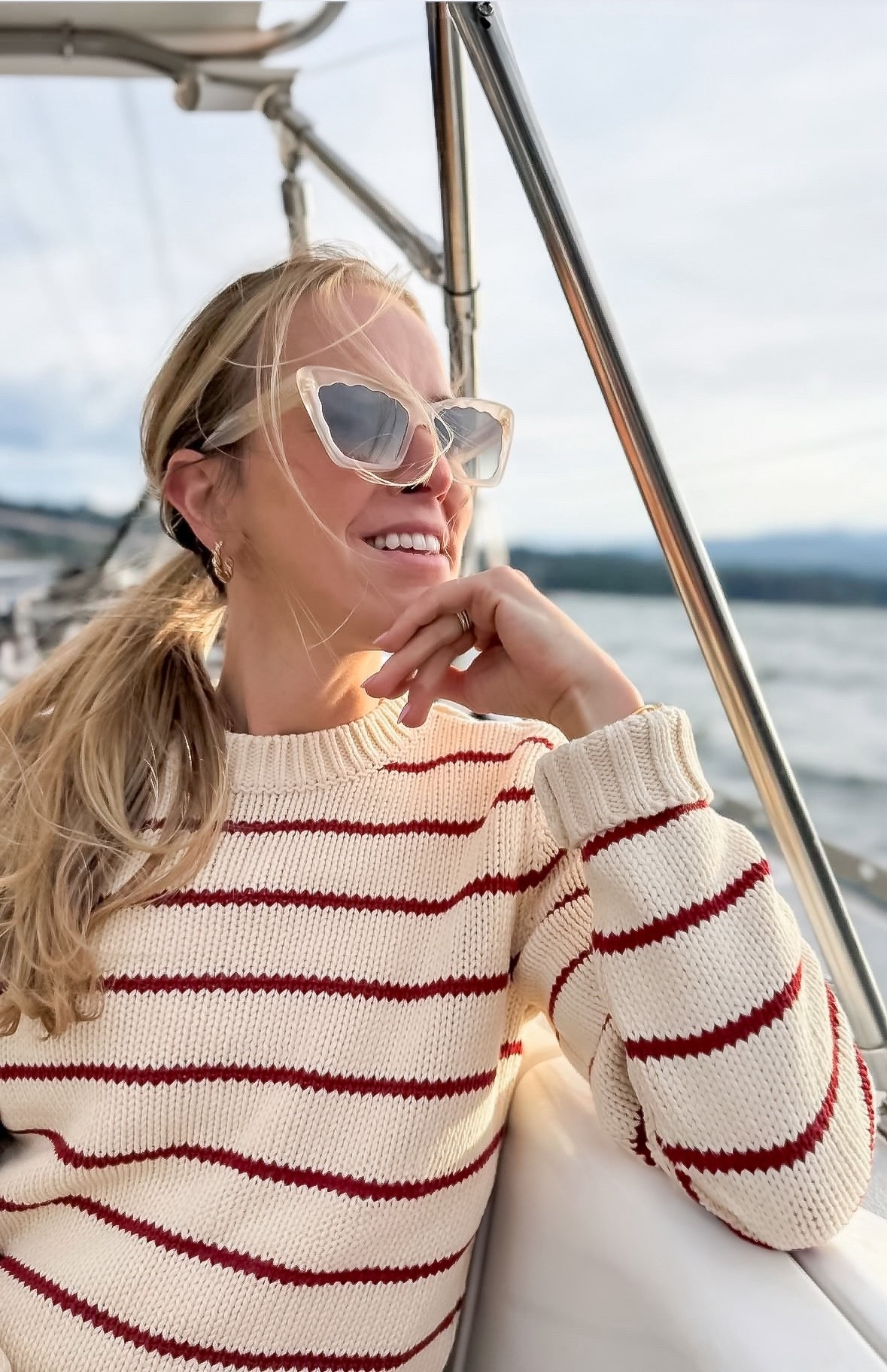 For a casual sail in the PNW you need these sunglasses and this sweater. Krewe sunglasses. Madewell sweater. Best sunglasses. Versatile sweater. Cream sweater.

#LTKStyleTip #LTKxMadewell #LTKTravel