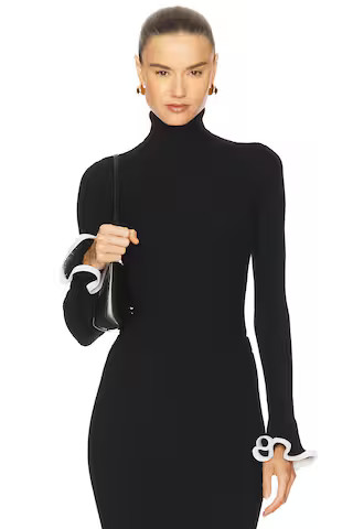 SIMKHAI Lola Turtleneck in Black from Revolve.com | Revolve Clothing (Global)