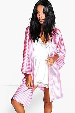 Candy Stripe Robe | Boohoo.com (US & CA)