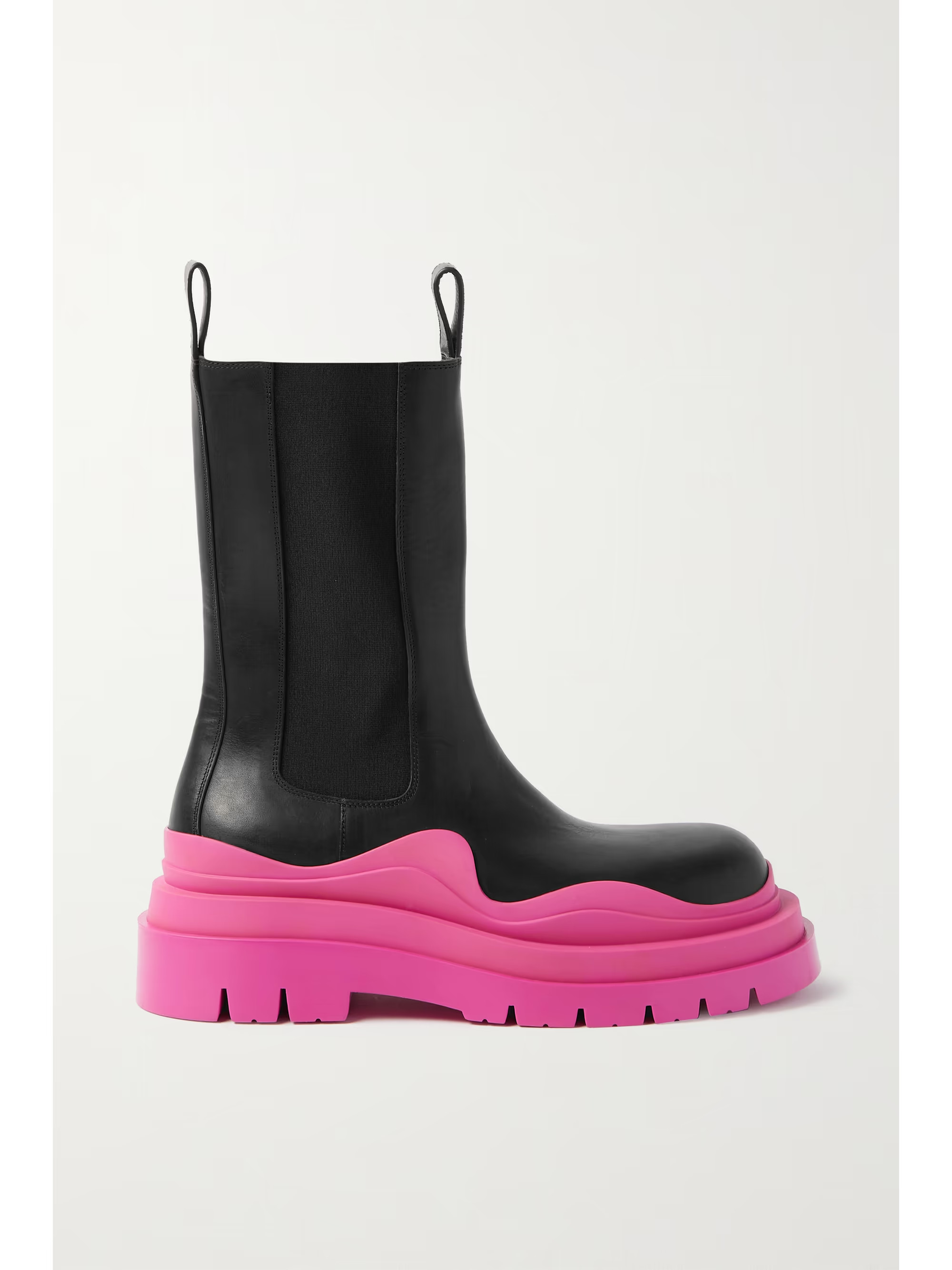 Tire rubber-trimmed leather Chelsea boots | NET-A-PORTER (US)