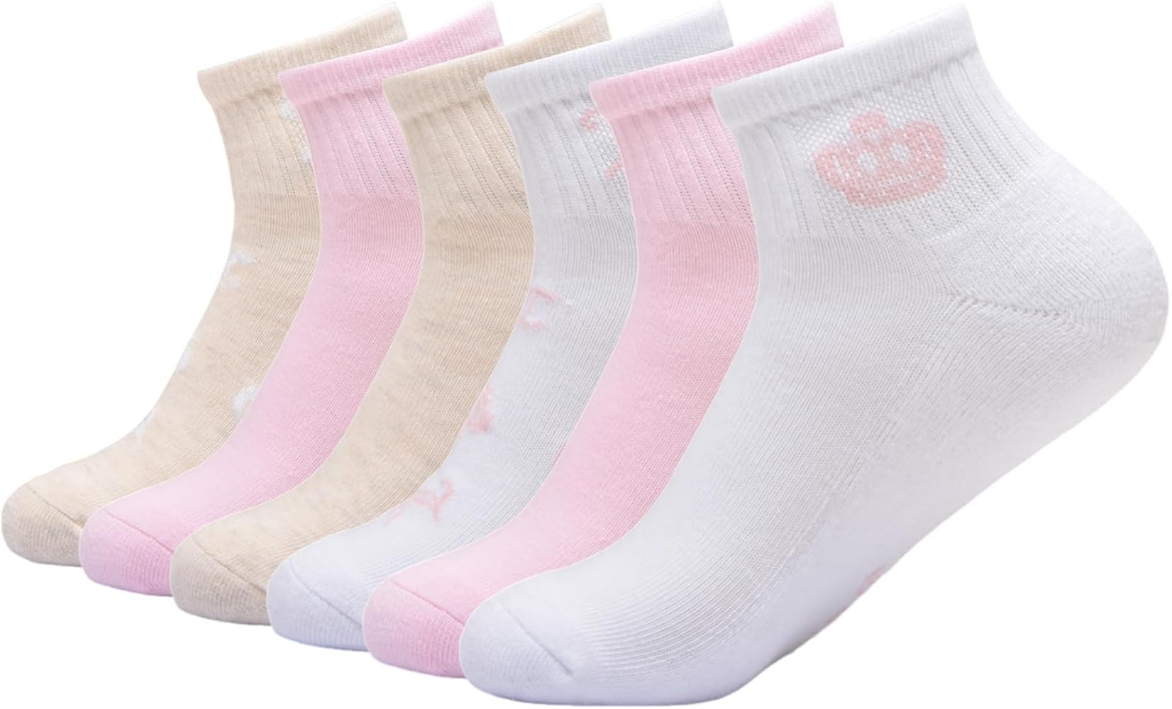 Juicy Couture mens 6 Pack Juicy Couture Shortie Crew No Show Socks | Amazon (US)