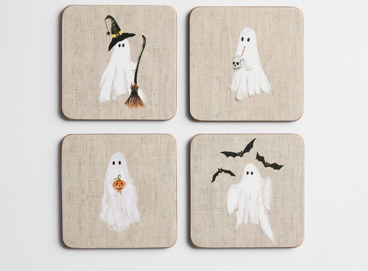 Halloween ghost coasters, perfect addition to any spooky fest! 

#LTKSeasonal #LTKHome #LTKParties