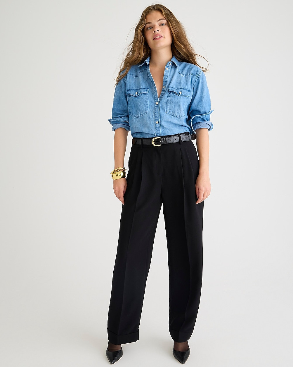 Tall essential wide-leg pant in city crepe | J. Crew US