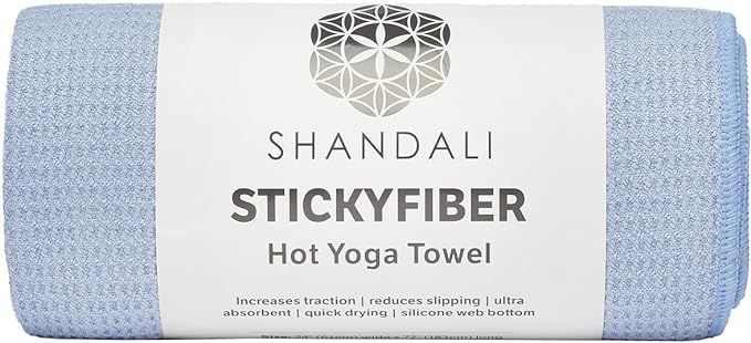 Shandali Hot Yoga Towel - Stickyfiber Yoga Towel - Mat-Sized, Microfiber, Super Absorbent, Anti-S... | Amazon (US)