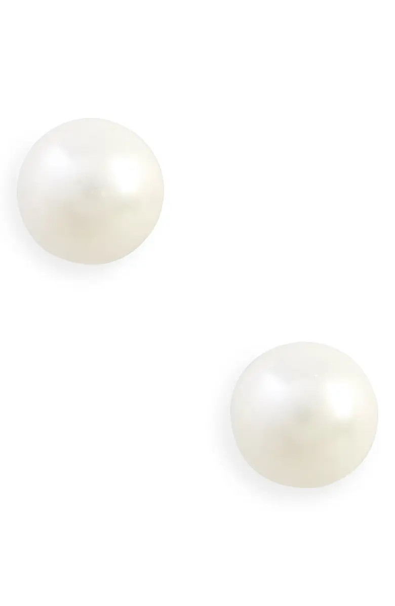 6mm Faux Pearl & Sterling Silver Stud Earrings | Nordstrom