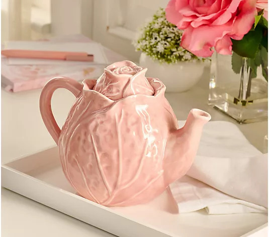Cozy Cottage by Liz Marie Cabbage Teapot | QVC
