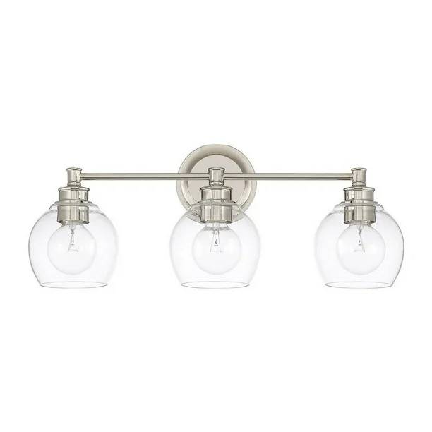 121131PN-426-Capital Lighting-Mid-Century - 3 Light Transitional Bath Vanity Approved for Damp | Walmart (US)