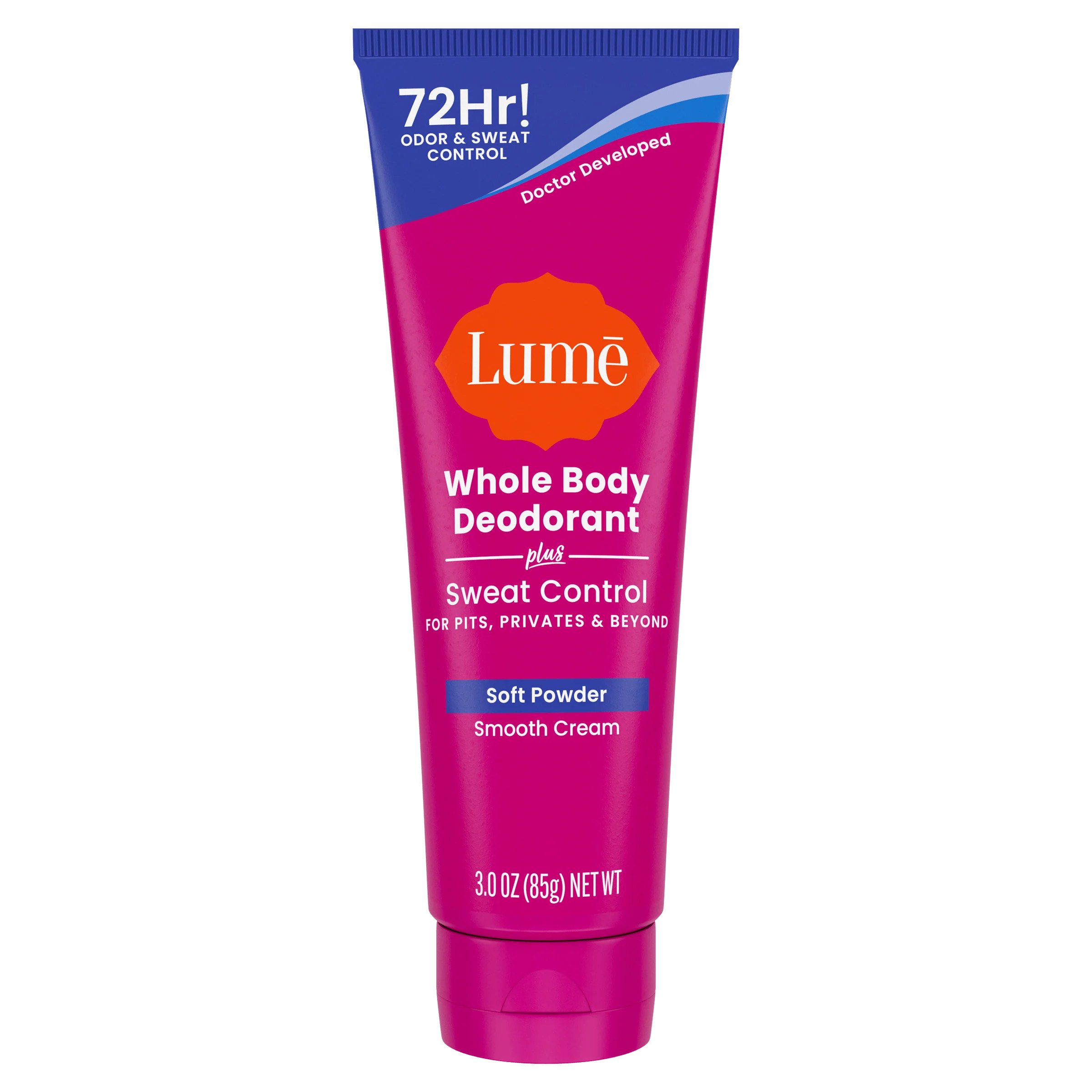 Soft Powder | Cream Tube Deodorant | + Sweat Control | Lume Deodorant