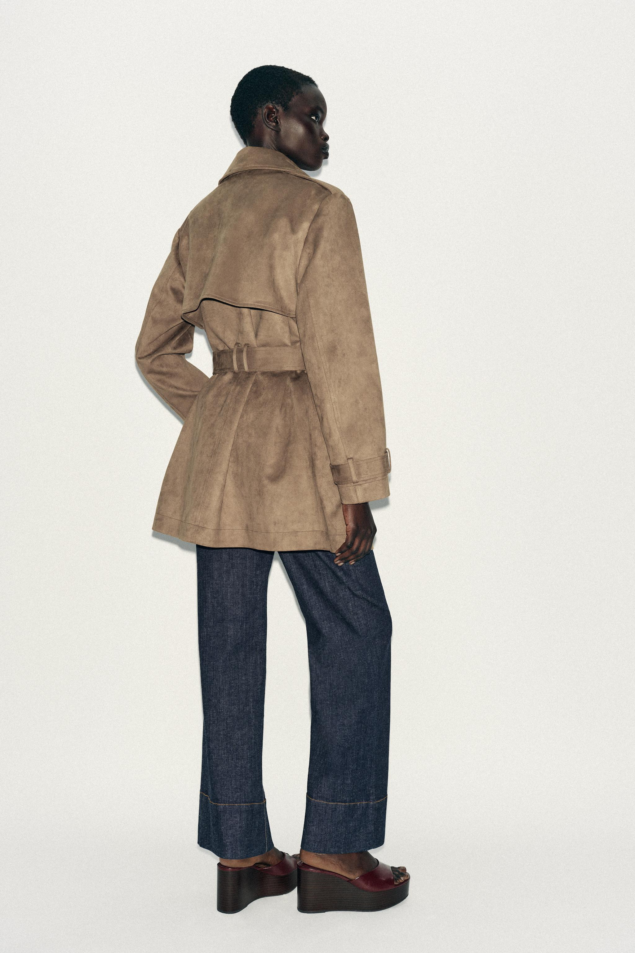 SUEDE EFFECT TRENCH COAT | Zara UK