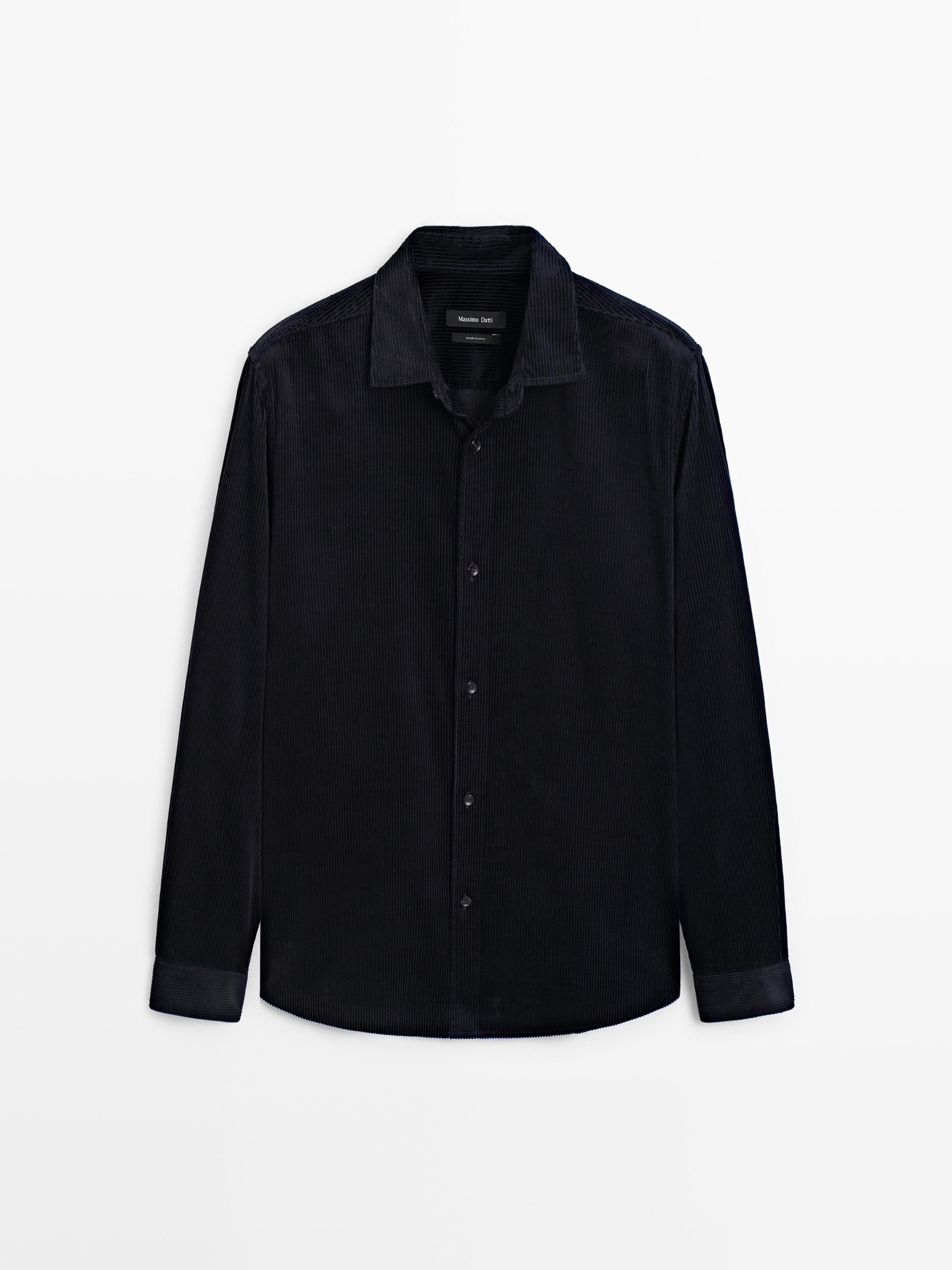 Regular fit corduroy overshirt | Massimo Dutti US