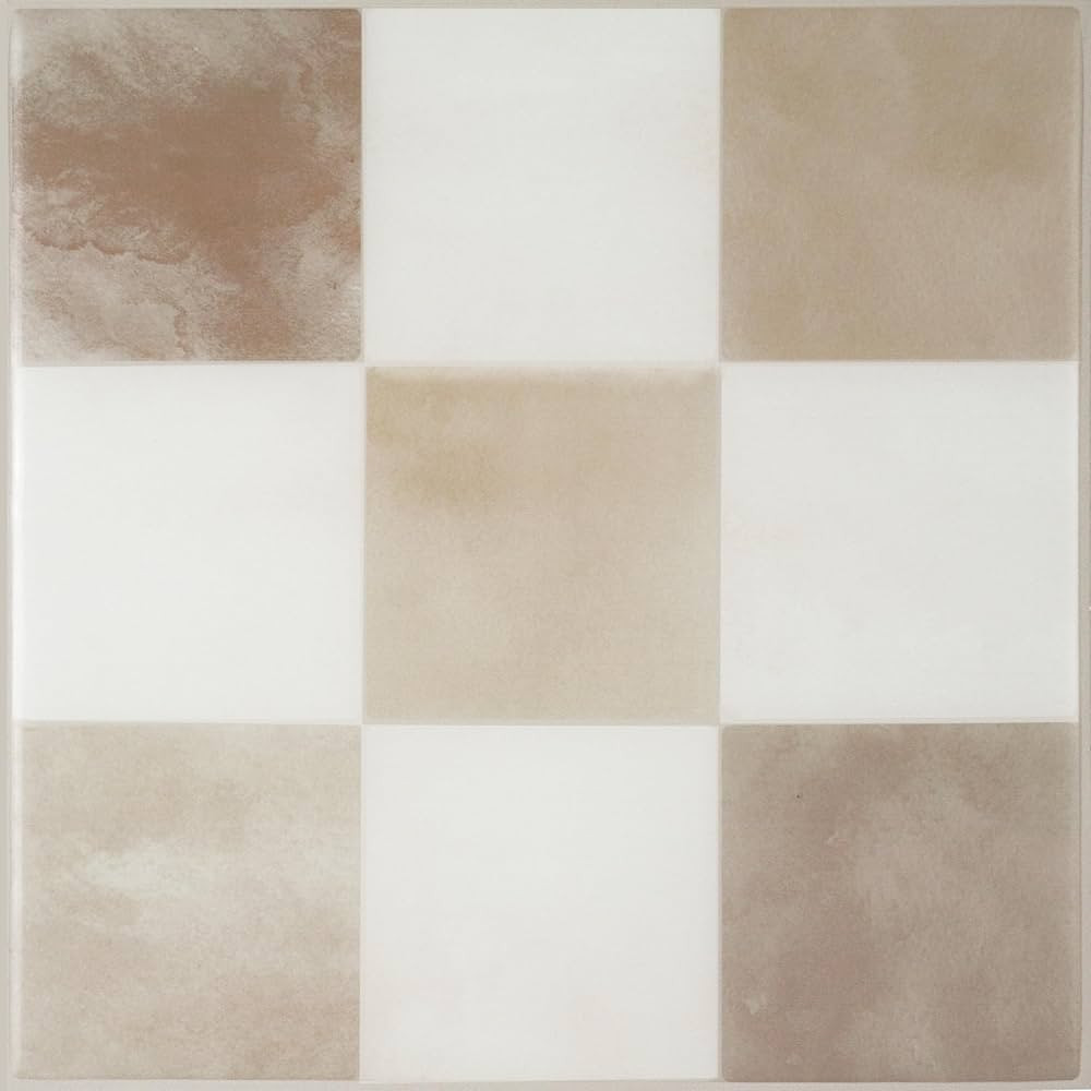 SMART TILES Peel and Stick Backsplash - 5 Sheets of 7,75" x 7,75" - 3D Adhesive Peel and Stick Ti... | Amazon (US)