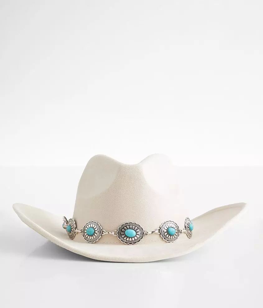 Turquoise Conch Cowboy Hat | Buckle