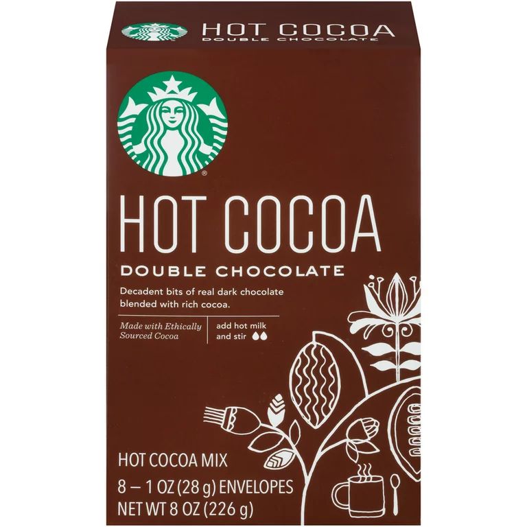 Starbucks Double Chocolate Hot Cocoa Mix, 8 count | Walmart (US)