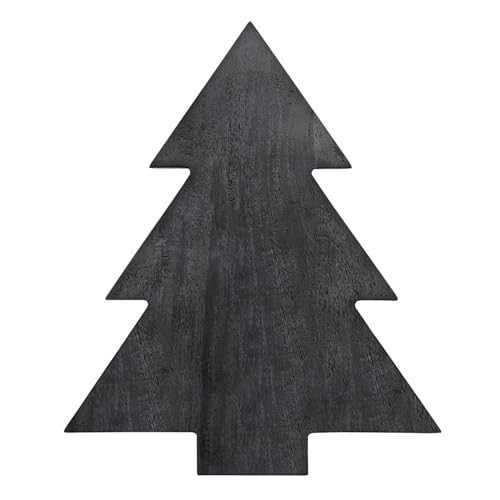 Santa Barbara Design Studio Joy to The World Black Mango Wood Christmas Tree Shaped Chacuterie Cheese Tray, 14" x 12" | Amazon (US)