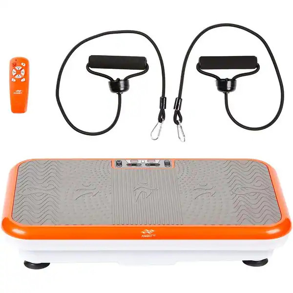 Powerfit Elite Vibration Plate Exercise Machine with Loop Resistance Bands - Whole Body Workout F... | Bed Bath & Beyond
