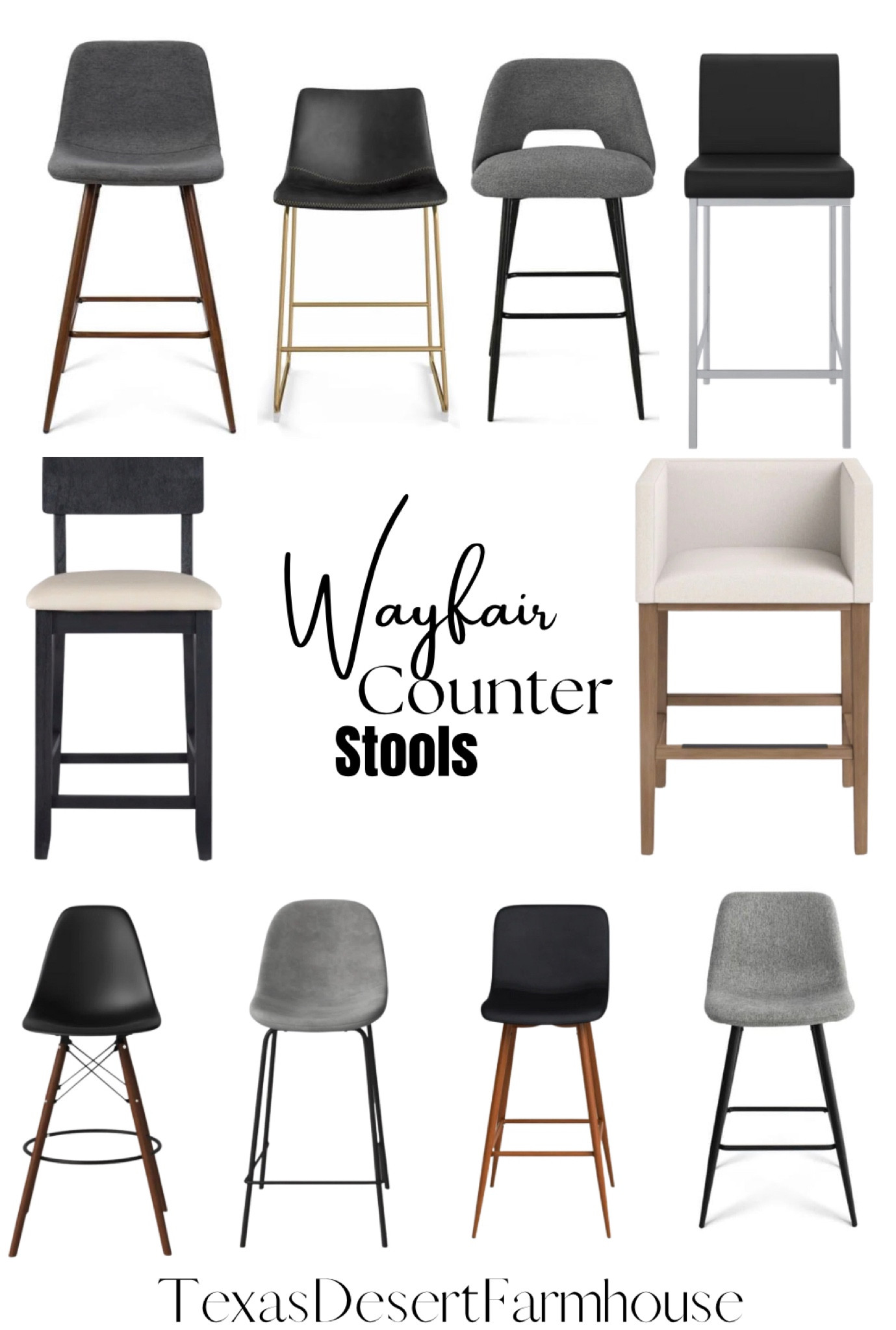 Nia Bar & Counter Stool (Set of 2) curated on LTK