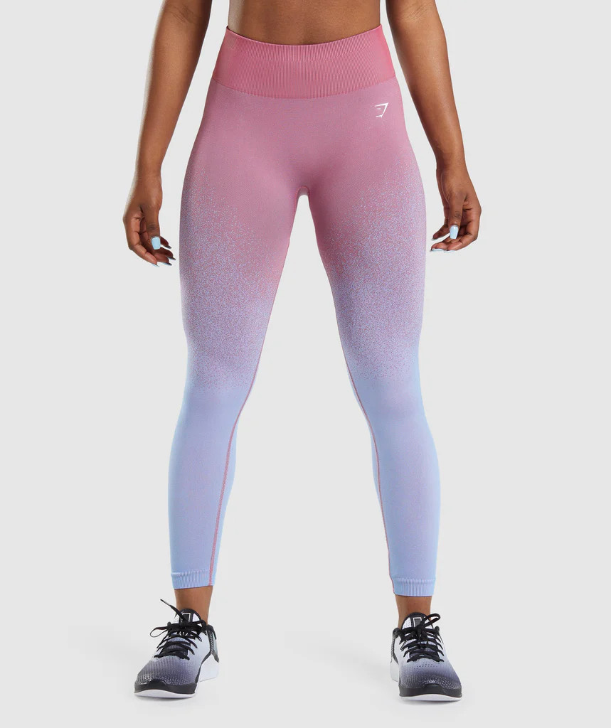 Gymshark Adapt Ombre Seamless Leggings - Rose Pink/Light Blue | Gymshark (Global)
