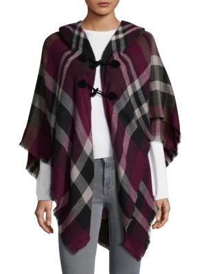 Collection 18 - Multi Plaid Sweater Cape | Saks Fifth Avenue OFF 5TH