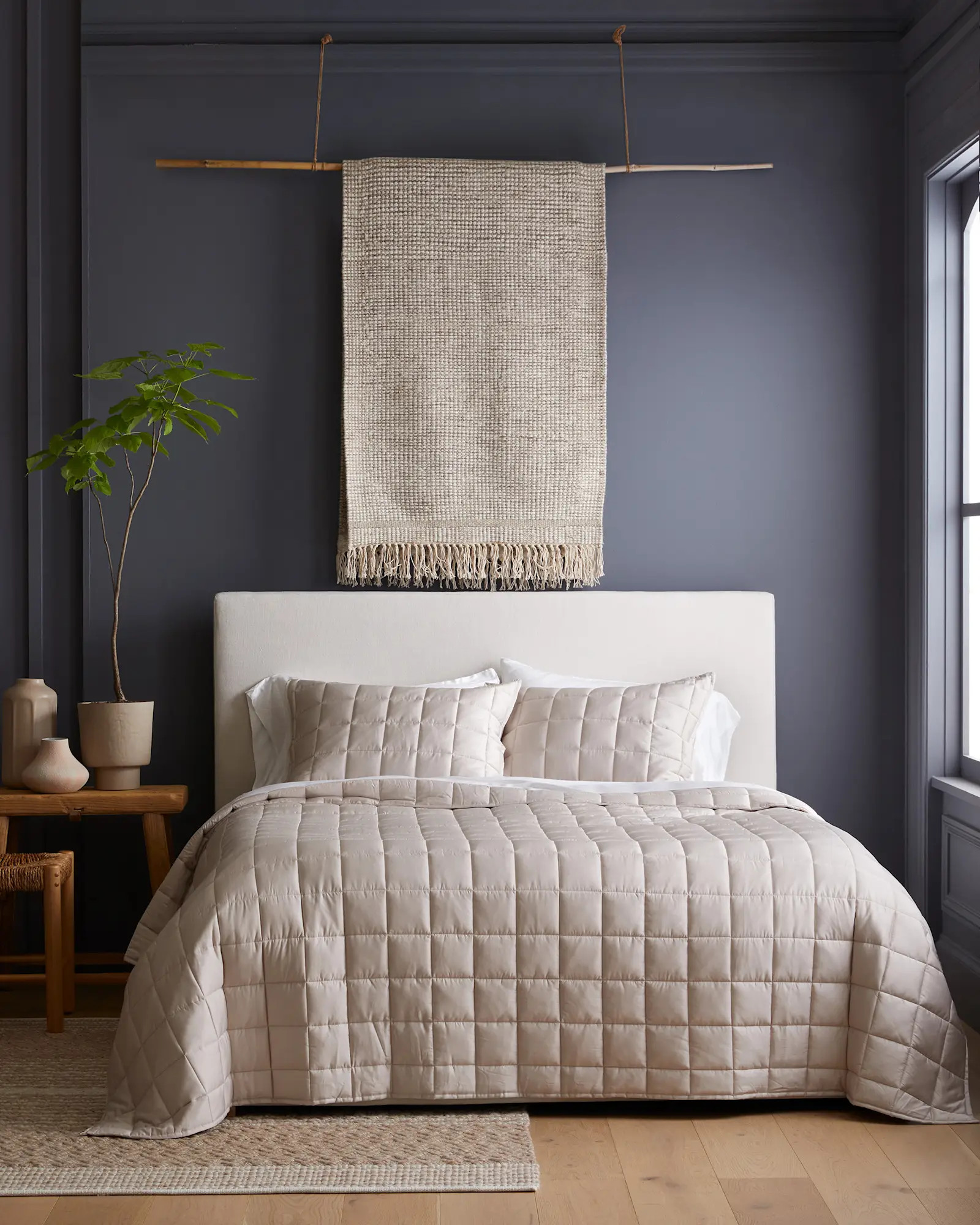 Bamboo Box Quilt Set in Sand | Quince