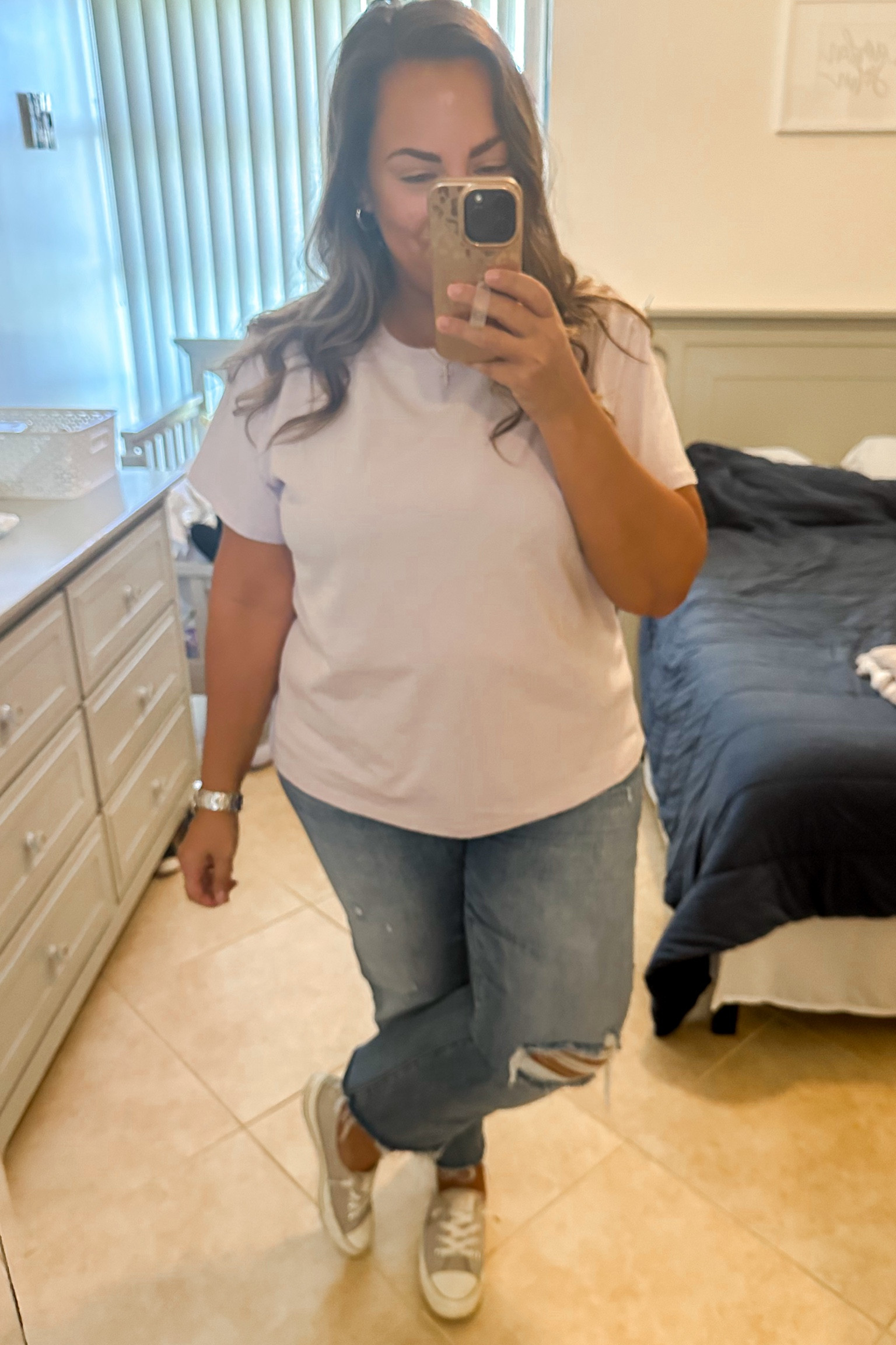 • tee - Nuuds
• jeans - Shop Talulah
• sneakers - Converse
• earrings - Amazon
• watch - Invicta 

#LTKOver40 #LTKFindsUnder50 #LTKMidsize