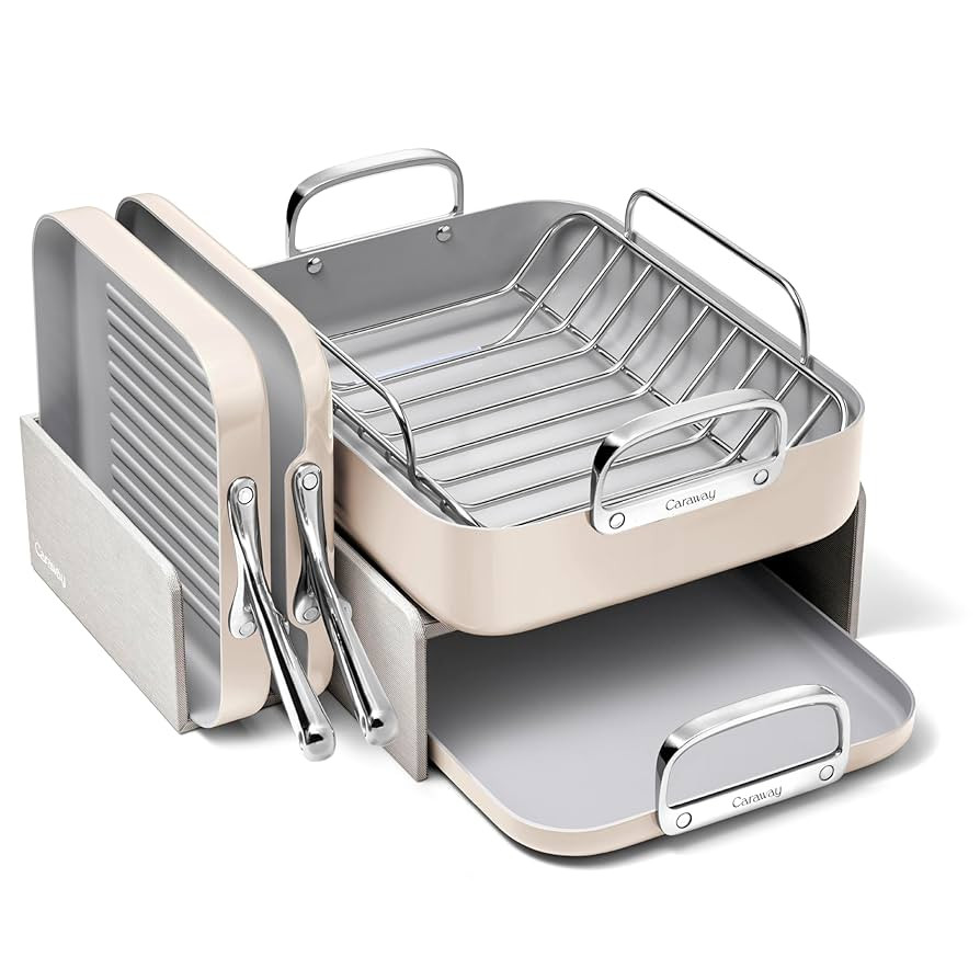 Caraway Square Cookware Set - Square Pans Set - Perfect for Griddling, Toasting, Searing, Roastin... | Amazon (US)