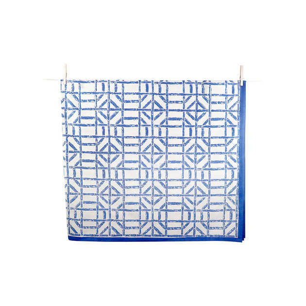 Blue Bamboo Tablecloth | Cailini Coastal