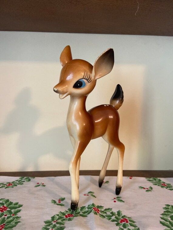 Vintage Mid Century Bambi Style Reindeer With the Sweetest Big - Etsy | Etsy (US)
