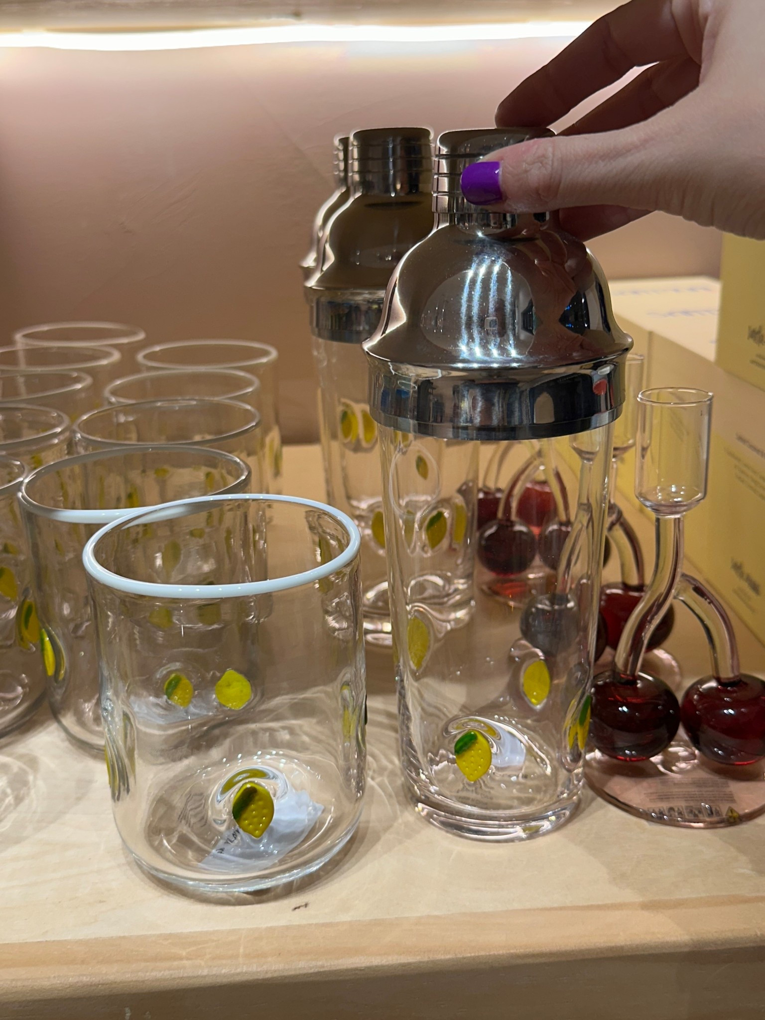 Love the matching lemon icon glass & cocktail shaker! How cute are these! Such a great gift! The icon glass is $16 & the cocktail shaker is $32!

#LTKHome #LTKFindsUnder50 #LTKGiftGuide