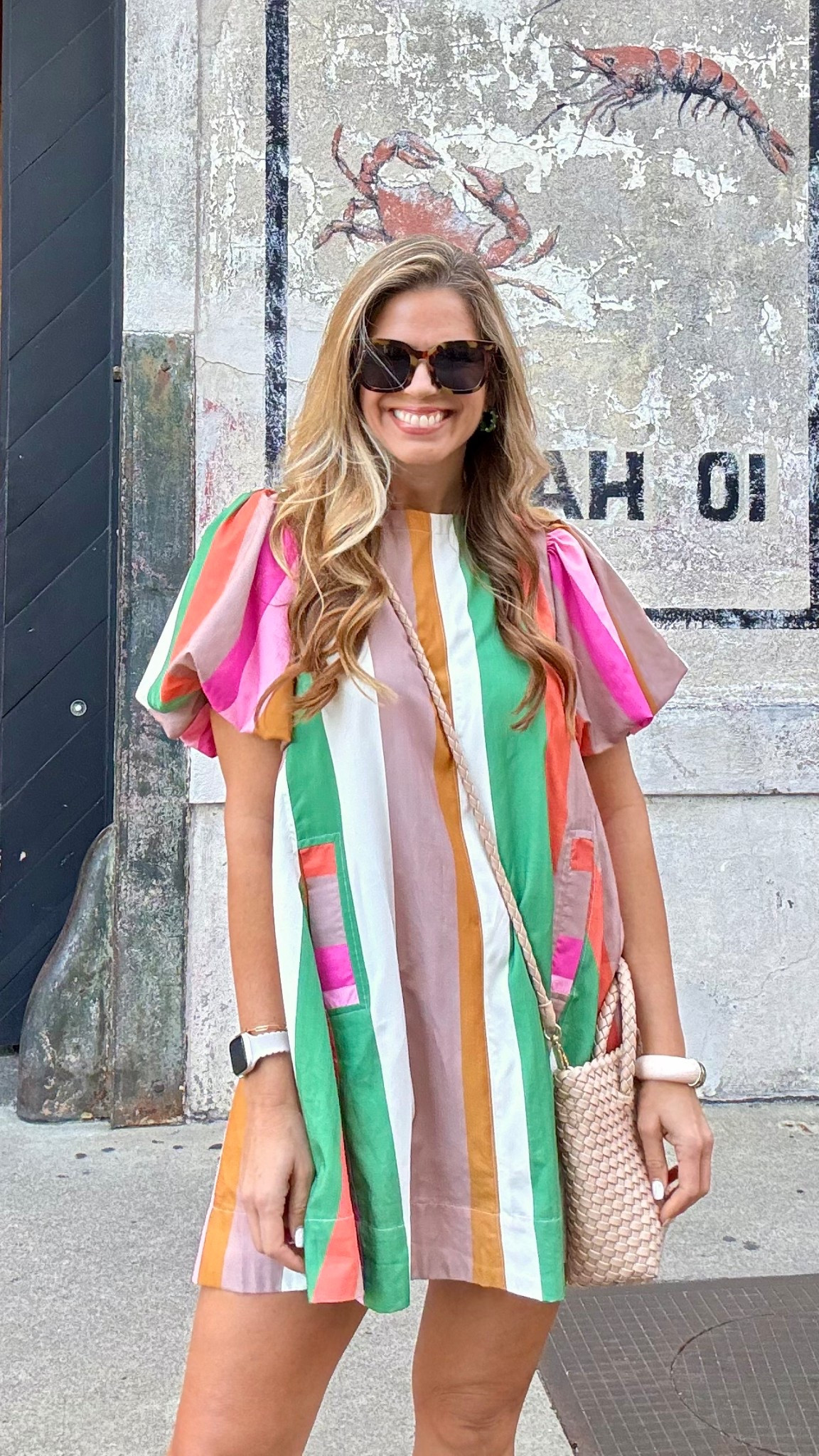 Striped dress and crossbody purse 

#LTKFindsUnder100 #LTKootd