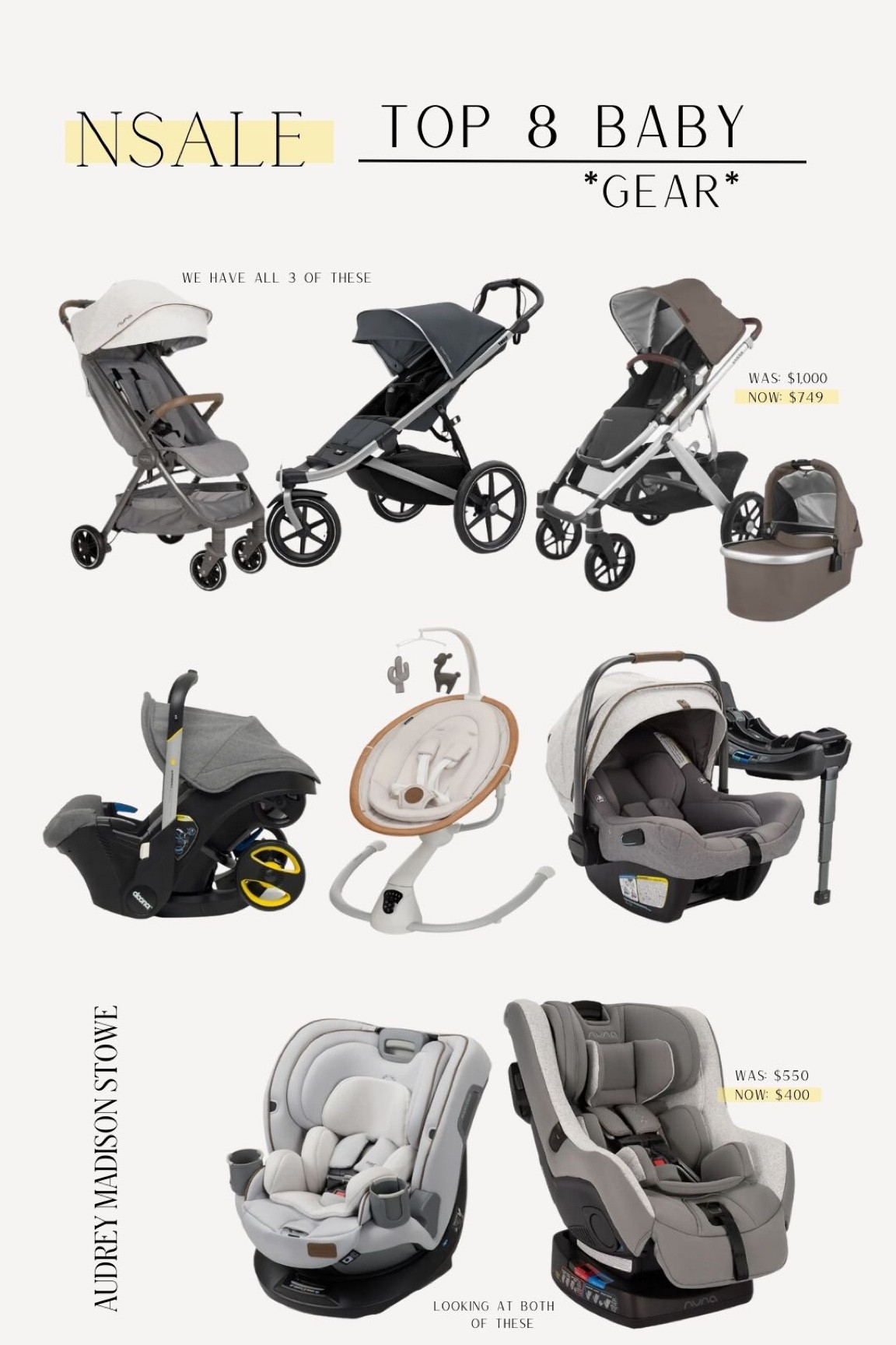 🌟NSALE!🌟 Nordstrom Anniversary Top 8 in baby gear! 
Nuna Trvl - our travel stroller we LOVE! 
Thule jogging stroller- have & love 
Uppa baby Vista- have and LOVE!!! Highly recommend for pregnant mamas. 

#LTKxNSale #LTKkids #LTKbaby