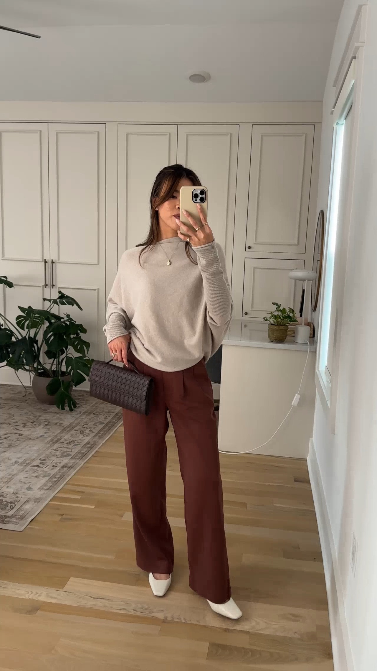I love this @Quince bag. It matches every outfit!

Sizing info:
-Quince 100% Mongolian Cashmere Asymmetric Draped Sweater (Size XS in Heather Cloud Beige) 
-Quince Stretch Crepe Pleated Wide Leg Pant (Size 0 short)

petite fashion, get dressed with me, outfit inspiration, ootd, nashville outfit, Nashville influencer, petite style, vacation style, casual outfits, mom style, petite pants, fall outfits, fall outfit info, fall pants, fall outfit idea, fall top, fall sweater, fall shoes, quince, summer top, fall sweater, pleated trouser, petite pleated trouser

#LTKSeasonal #LTKPetite #LTKWorkwear
