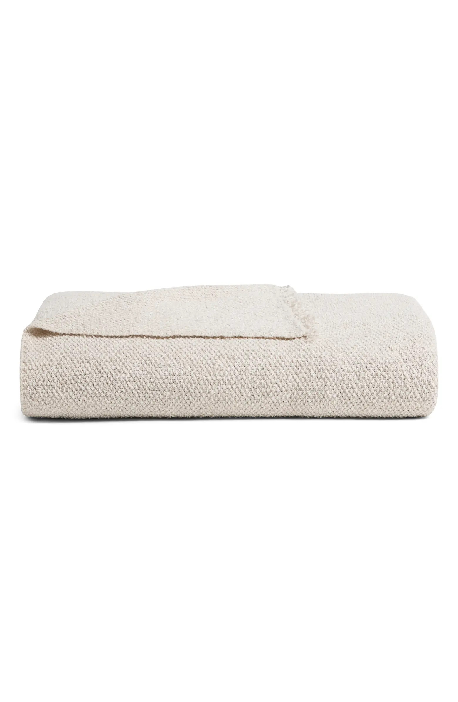 Cotton Blend Bouclè Throw Blanket | Nordstrom