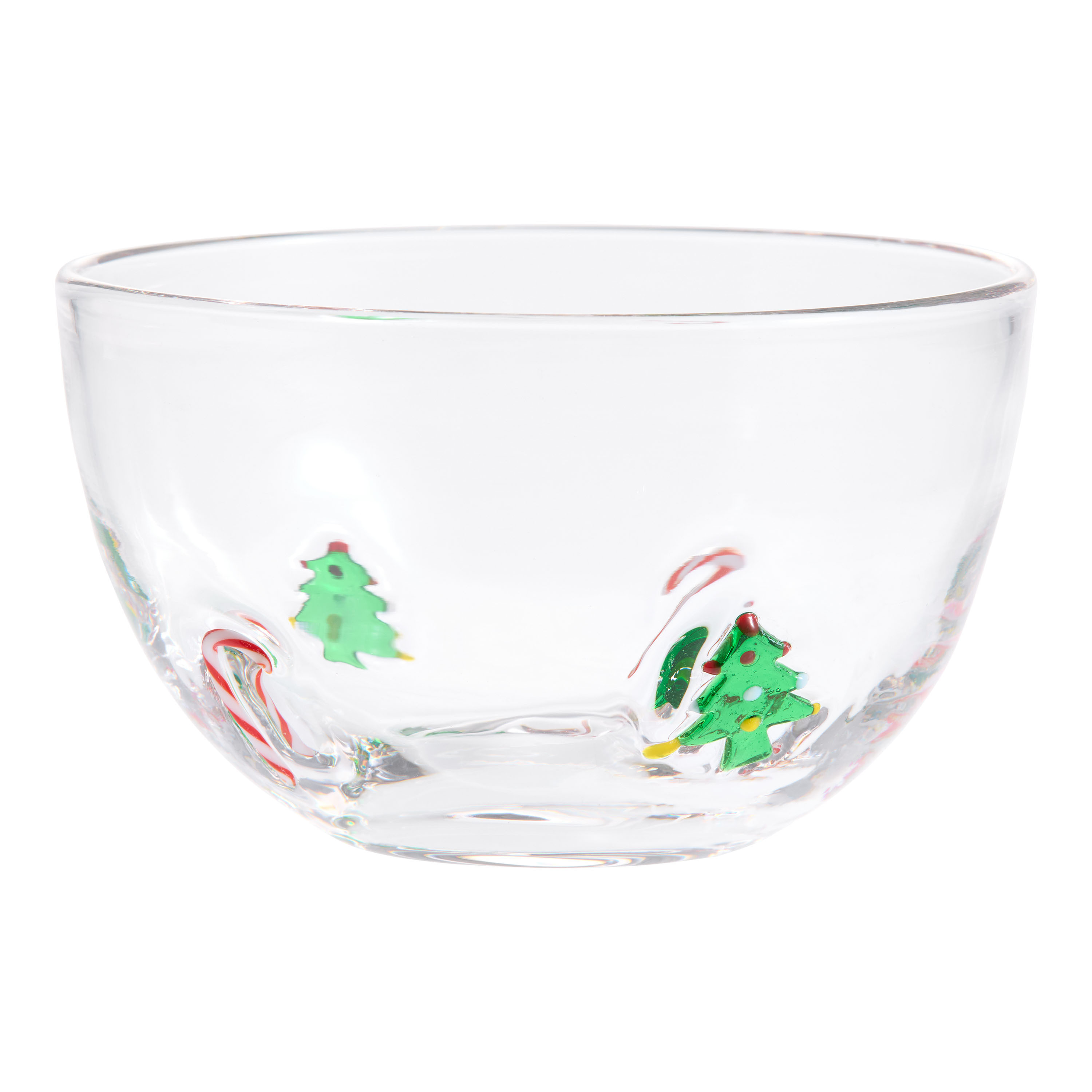 Charm Christmas Tree and Candy Inlay Glass Bowl | World Market