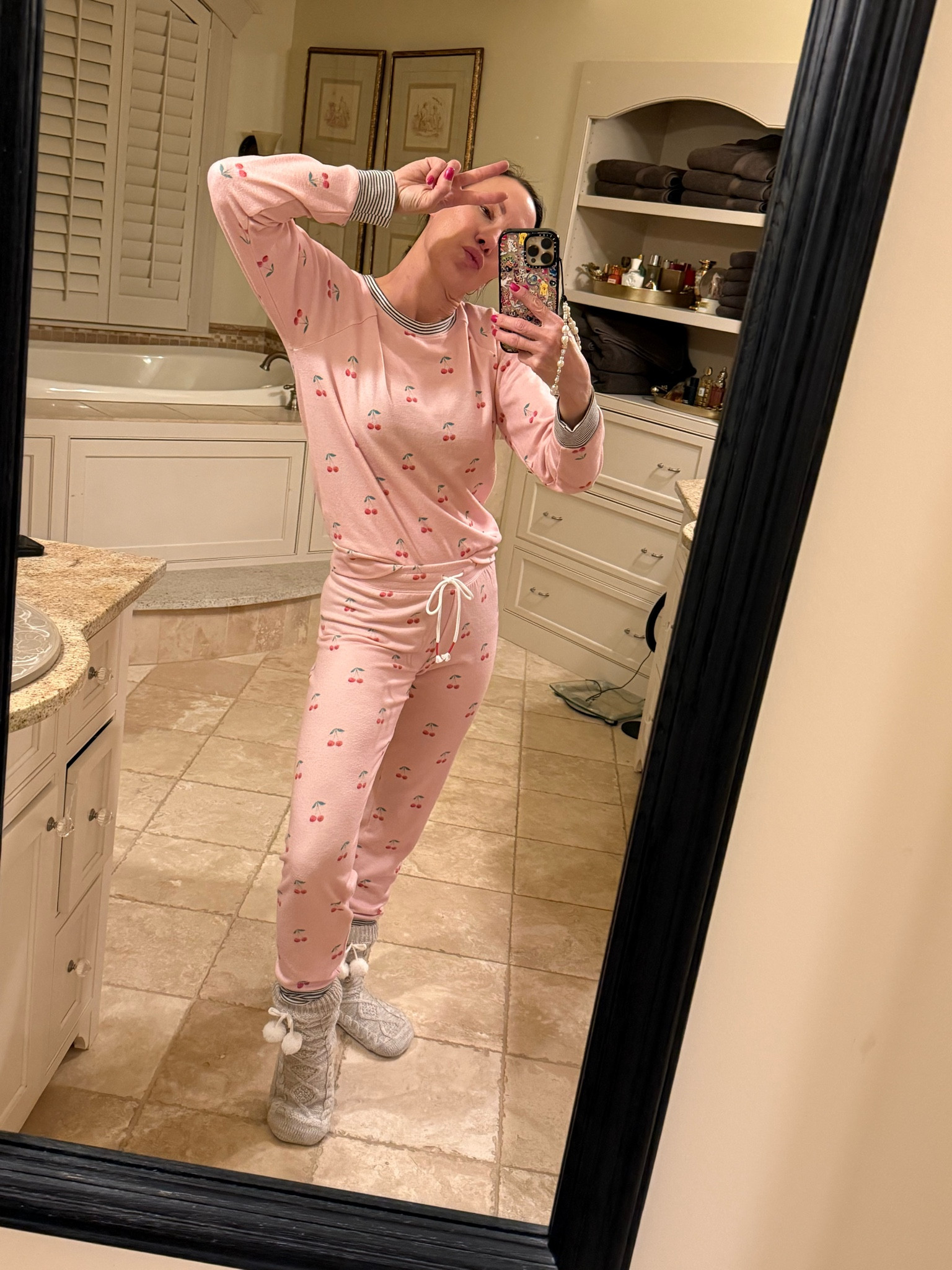 love these cute pj salvage pajamas! 
Wearing comfy socks with them from ugg
Also linking the bralette set I wear underneath

#LTKStyleTip #LTKHome #LTKGiftGuide