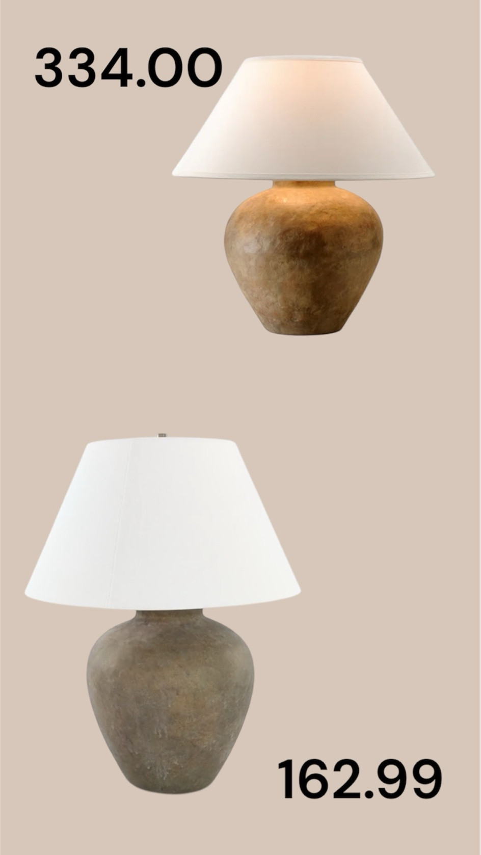 Calabria Lamp and one Inspired at half the cost 

#LTKGiftGuide #LTKHome #LTKCyberWeek