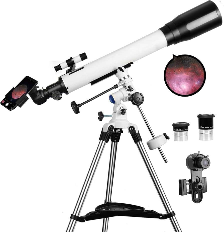 Telescopes for Adults, 70mm Aperture and 700mm Focal Length Professional Astronomy Refractor Tele... | Amazon (US)