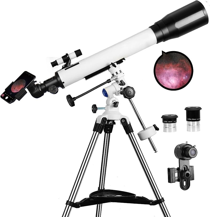 Telescopes for Adults, 70mm Aperture and 700mm Focal Length Professional Astronomy Refractor Tele... | Amazon (US)