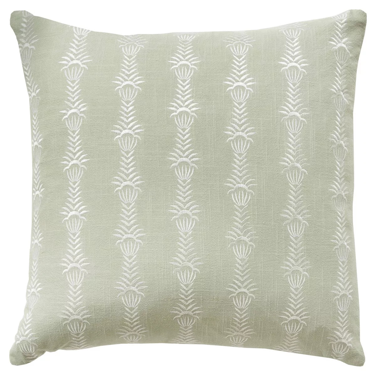 20"x20" Oversize Botanical Striped Square Throw Pillow Cover - Rizzy Home | Target