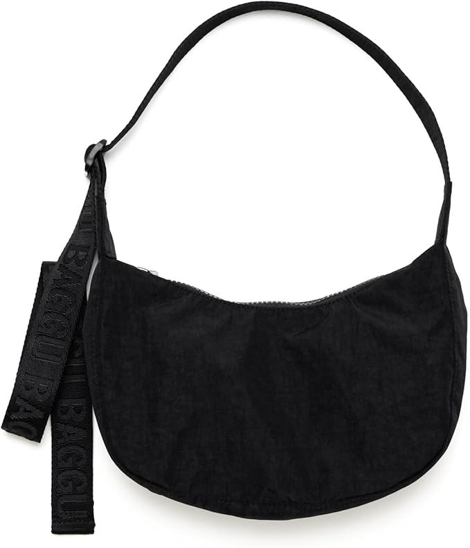 BAGGU Small Nylon Crescent Bag - Black 37'' | Amazon (US)