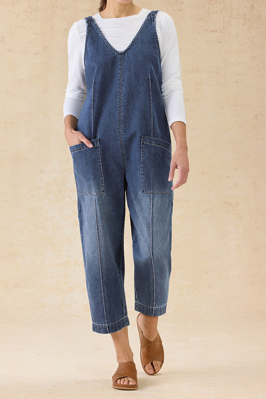 Easy Denim Jumpsuit | Coldwater Creek