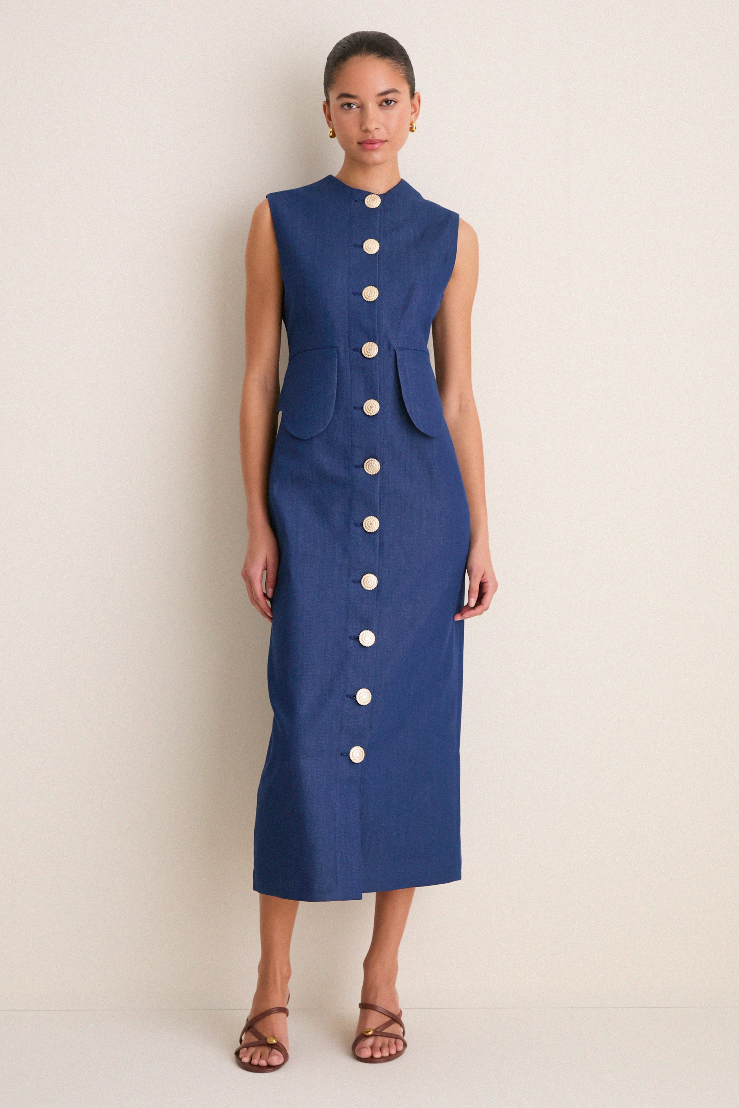 Blue Laetitia Denim Dress | Tuckernuck (US)