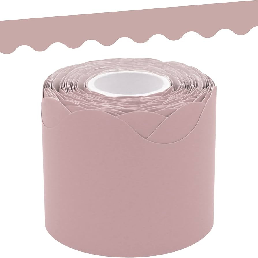 Teacher Created Resources Light Mauve Scalloped Rolled Border Trim (TCR8908) | Amazon (US)