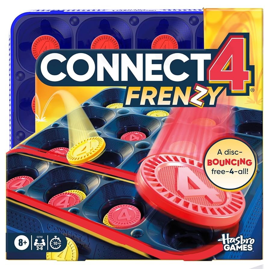 Connect 4 Frenzy Game | Bounce Discs 4 The Win | Family Party Games for Kids, Teens, and Adults |... | Amazon (US)