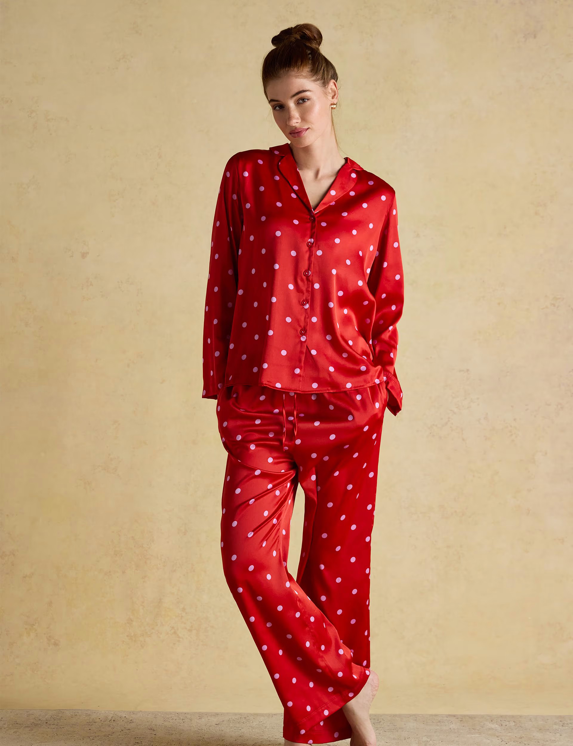 Satin Polka Dot Pyjama Set | Marks & Spencer (UK)